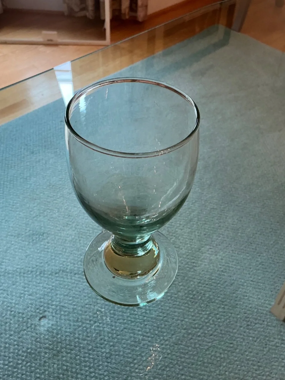 4 Crate&Barrel Barcelona Spanish Blown Goblet in Green